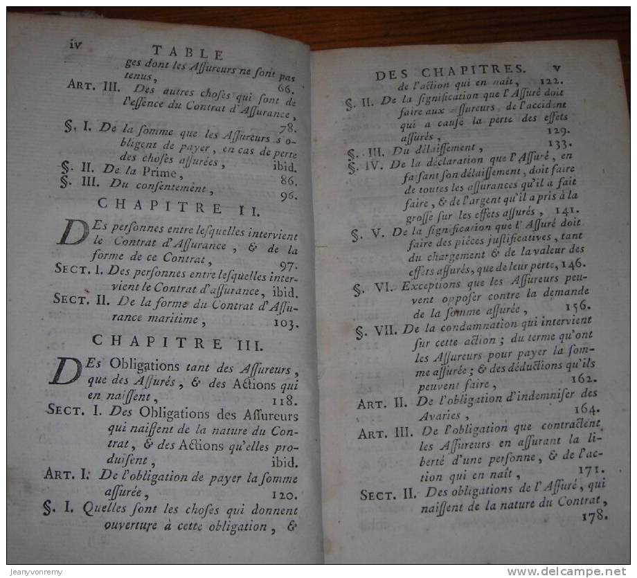 Traités Des Contrats Aléatoires, Selon Les Régies Tant Du For De La Conscience Que Du For Extérieur - 1767. - 1701-1800