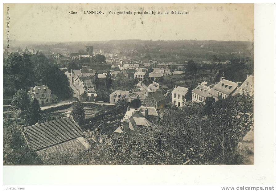 LANNION VUE GENERALE PRISE DE L'EGLISE DE BRELEVENEZ C - Lannion