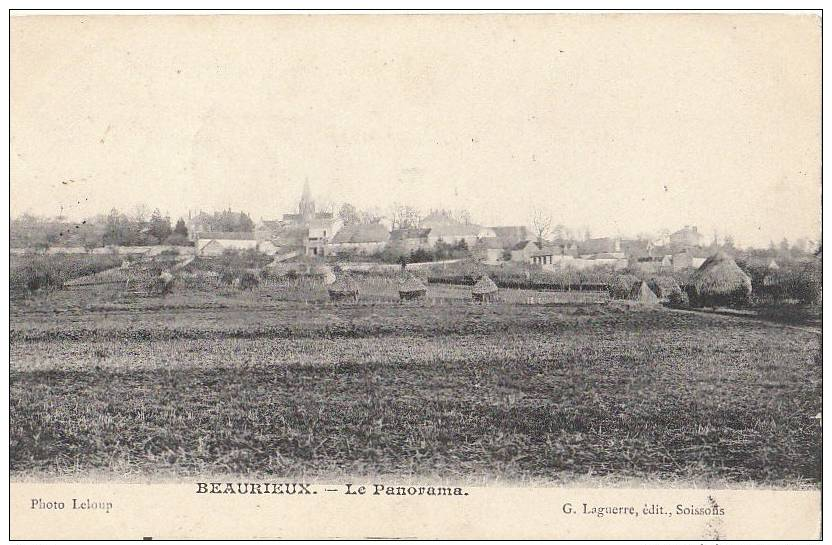 02 BEAURIEUX Le Panorama Du VILLAGE Et Son EGLISE à Travers CHAMPS En 1905 - Autres & Non Classés