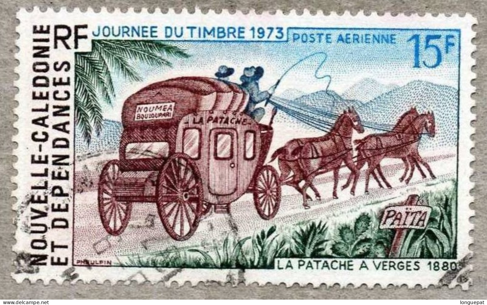 NOUVELLE-CALEDONIE  : Journée Du Timbre : La Patache à Verges De 1880 - Gebraucht