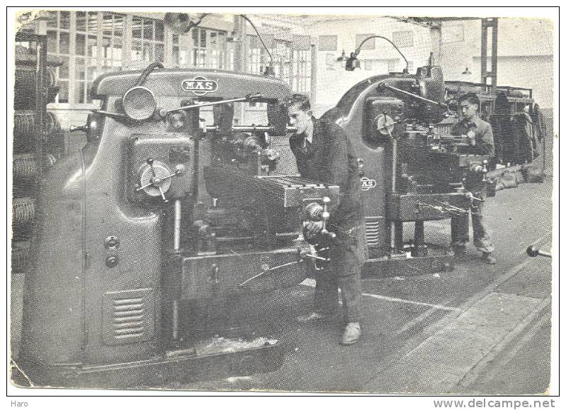 LA LOUVIERE - Institut Des Arts Et Métiers - Machines Outils - La Carte Est-elle Recoupée ? Voir Scan (y125) - La Louvière