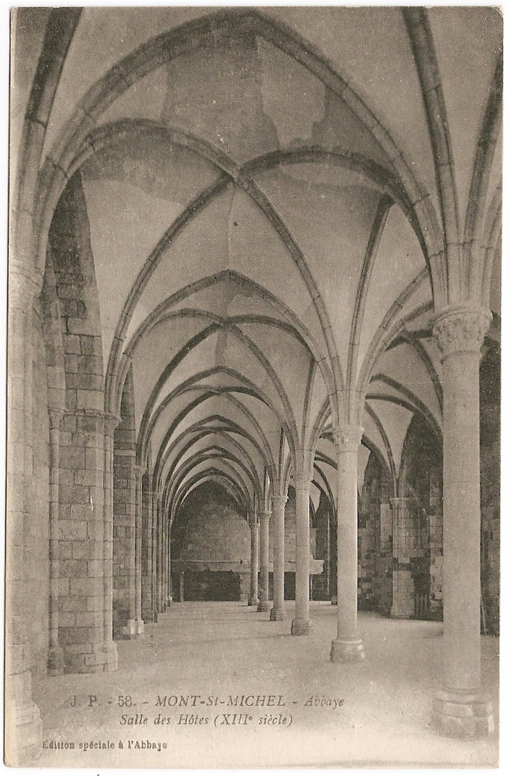 50 - Mont-Saint-Michel - Abbaye - Salle Des Hôtes (XIIIe Siècle) - Ed. Spéciale De L'Abbaye /  J. P.  N° 58 - Le Mont Saint Michel