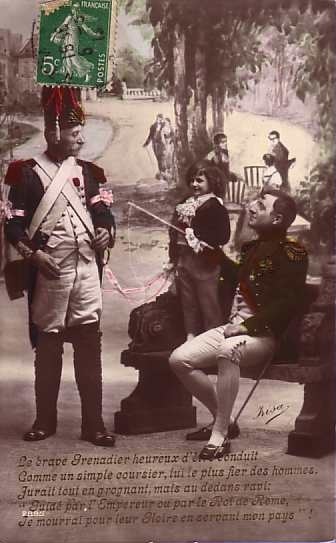 SERIE DE 5 CPA  ! NAPOLEON PERE ET FILLE ENFANT   ** SET OF 5 REAL PHOTO POSTCARDS NAPOLEON FATHER AND GIRL CHILD - Autres & Non Classés