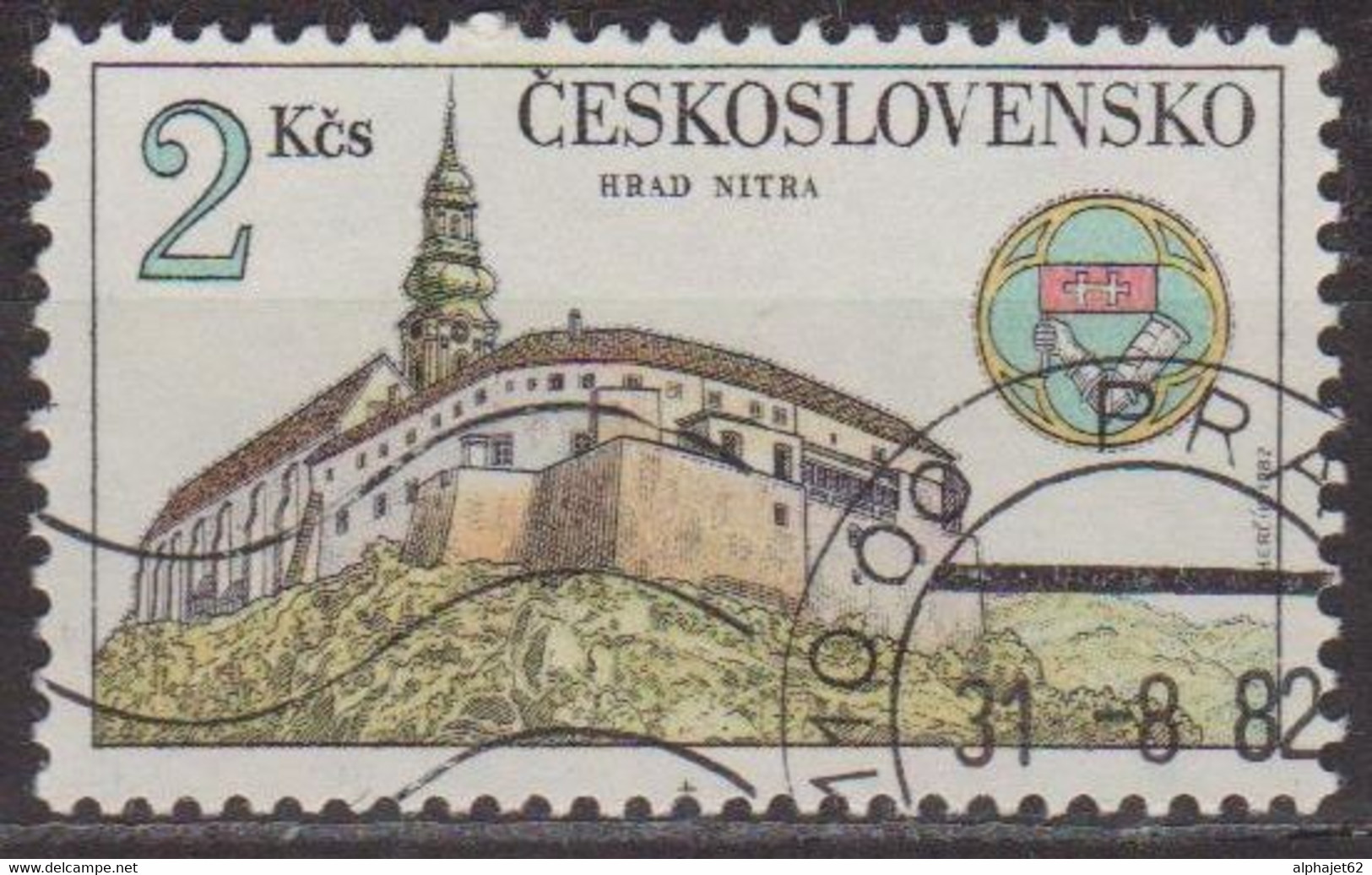 Chateau Nitra - TCHECOSLOVAQUIE - Vue Des Remparts - N° 2493 - 1982 - Usados