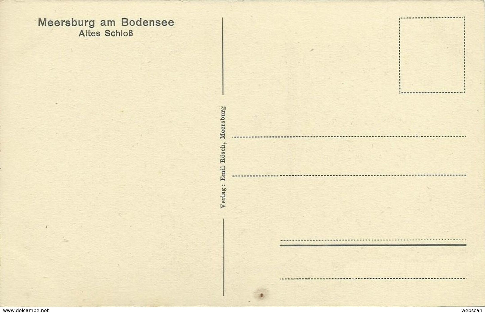 AK Meersburg Bodensee Schloss ~1930  #06 - Meersburg