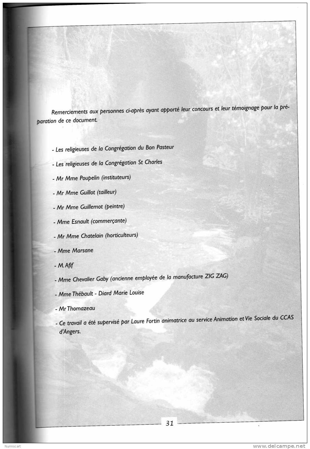 Angers.. Livre Livret  Revue...de 31 Pages Sur Angers...illustrè De Cartes Postales + Photos Et L Histoire Du Quartier - Livres & Catalogues
