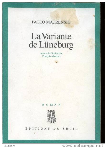 Editions Du Seuil 1995 Broché Paolo Maurensig " La Variante De Luneburg  " - Roman Noir