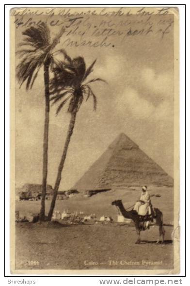 Cairo Chefren Pyramid Mailed From Cairo - Other & Unclassified