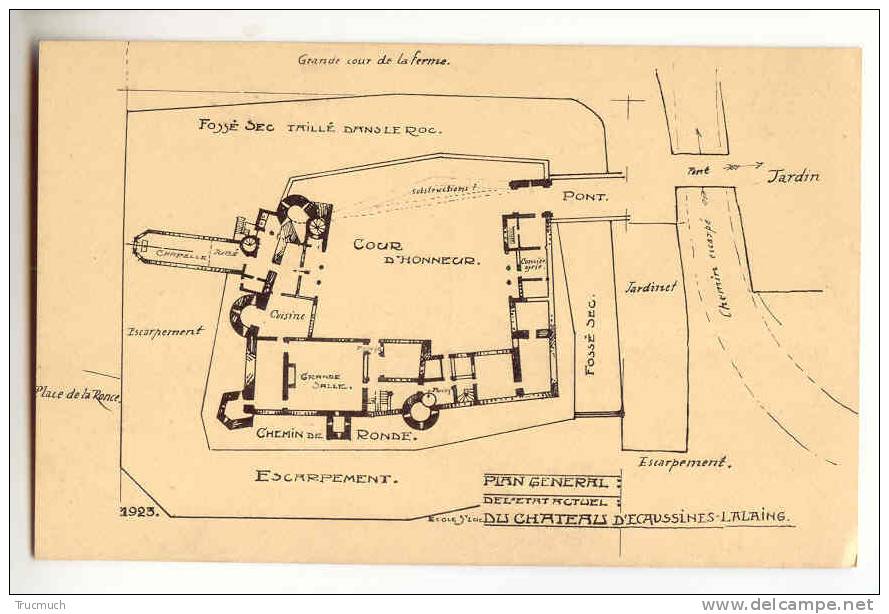 C9215 - Plan Général Du Château D´ Ecaussines-Lalaing - Ecaussinnes