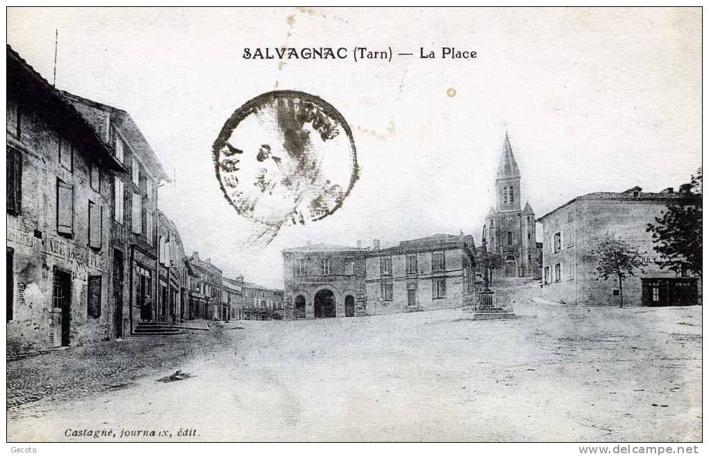 La Place  En 1923 - Salvagnac