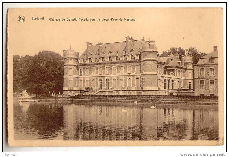 C9181 - Château De Beloeil - Façade Vers La Pièce D´eau De Neptune - Belöil