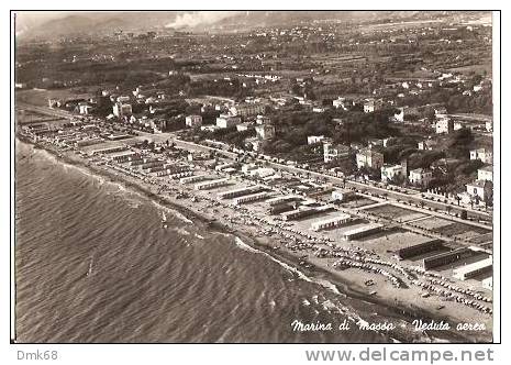 MARINA DI MASSA ( MASSA ) VEDUTA AEREA - 1957 - Massa