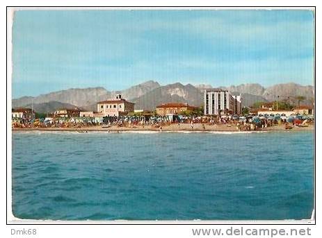 MARINA DI MASSA ( MASSA ) PANORAMA - ACQUERELLATA  - 1968 - Massa