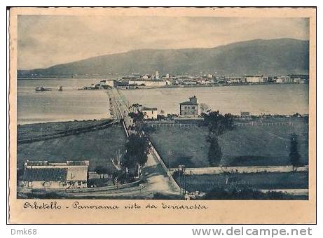 ORBETELLO ( GROSSETO ) PANORAMA VISTO DA TERRAROSSA - 1937 - Grosseto