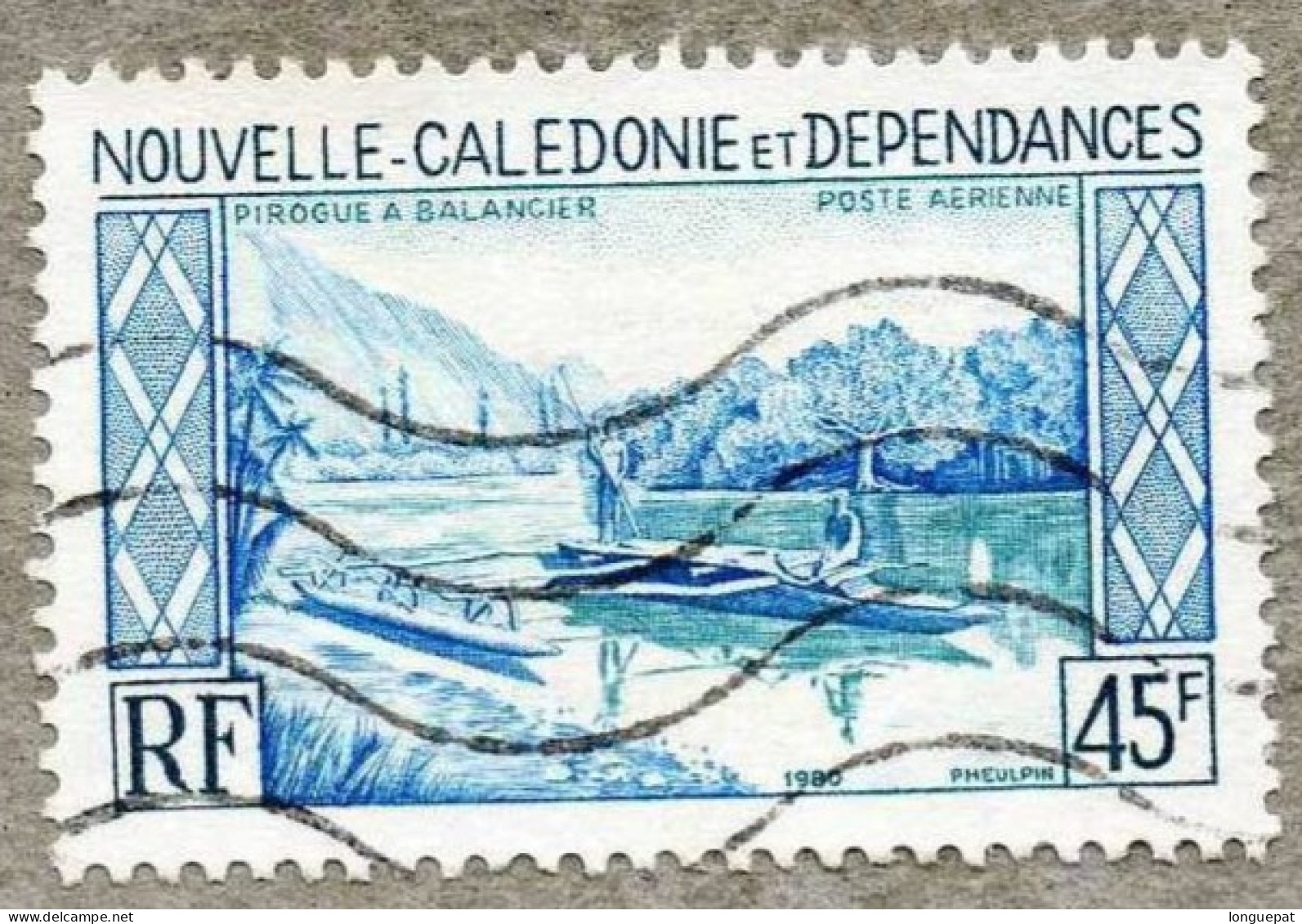 NOUVELLE-CALEDONIE  :  Pirogue à Balencier - Used Stamps