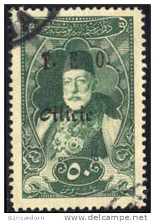 Cilicia #85 XF Used 50pi Green/Straw From 1919 - Gebraucht