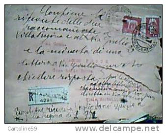 LETTERA RaccomandataTORINO X Chiari LUPA 5 L + 2 L LUOGOTENENZA 15 09 1945 CV19082 - Marcophilia