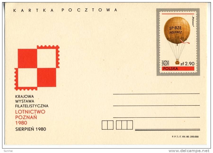 Postcard “ Philatelic Exhibition Poland 1980 ” - Expositions