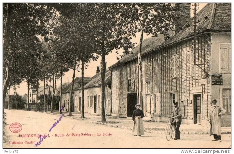 LUSIGNY.  Route De Paris Belfort.  La Poste. - Autres & Non Classés