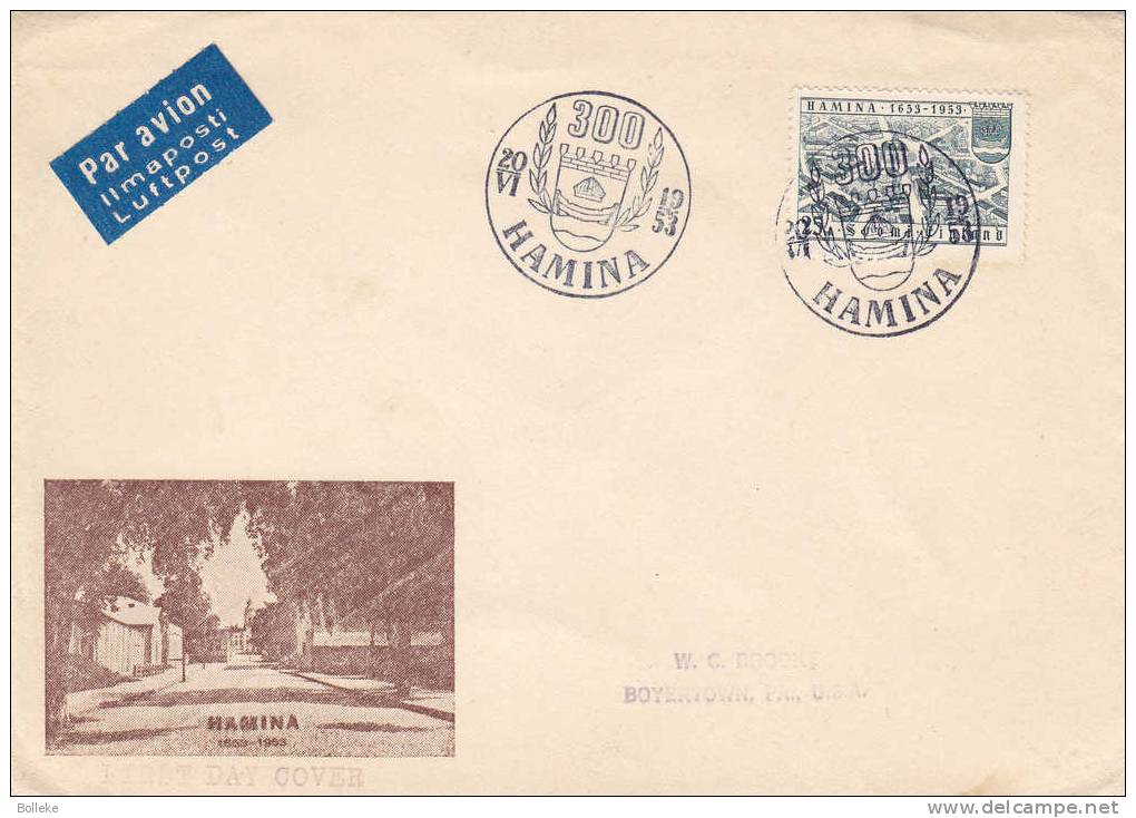 Armoiries - Batiments - Finlande - Lettre Illustrée De 1953 - Omslagen