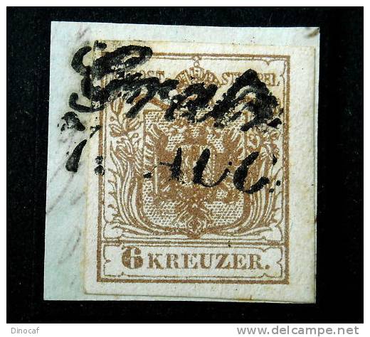 1850+Nr.4 6 Kr.L-Stpl. Graz 7.AUG Luxus-Bfst. 2 P, GRAZ, Steiermark, Austria - Sonstige & Ohne Zuordnung