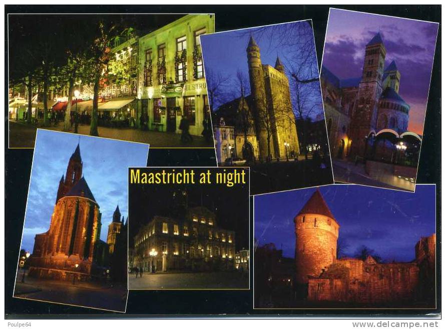 CPM - Vues Diverses De La Ville La Nuit - Maastricht