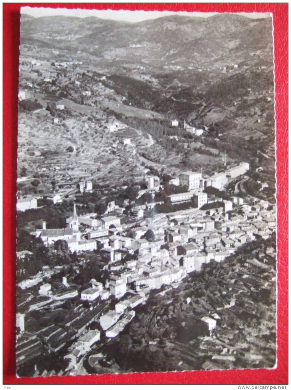 7 - LARGENTIERE ( Ardèche ) - VUE GENERALE AERIENNE - CPSM - - Largentiere