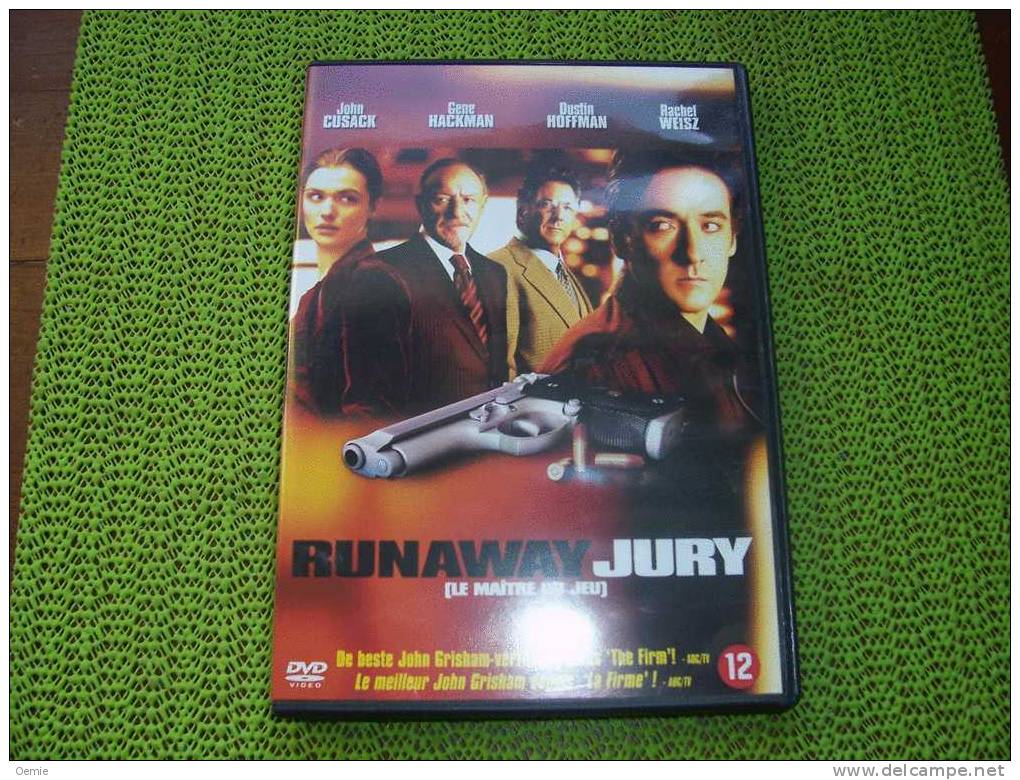 RUNAWAY JURY  ° LE MAITRE DU JEU AVEC JOHN CUSACK / GENE HACKMAN  / DUSTIN HOFFMAN / RACHEL WEISZ - Horror