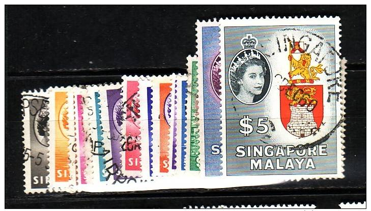 FAL - Singapore Yvert N. 28/42 - Singapore (1959-...)