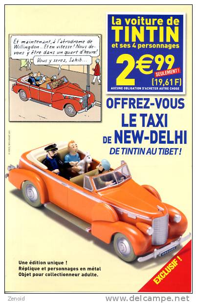 Dépliant Publicitaire "La Voiture De Tintin" - Edition Atlas 2007 - Tintin