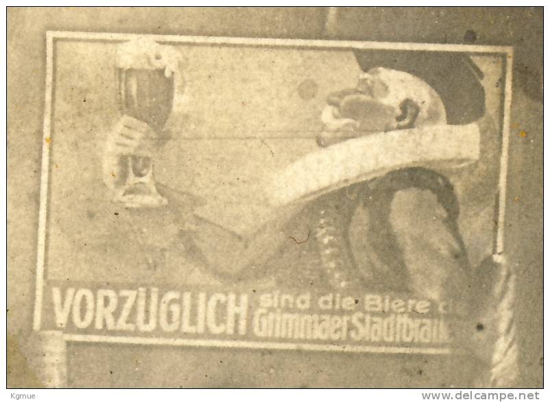 AK Grimma -  Kneipenszene - Echtes Foto Ca. 1910, Nicht Gelaufen, Stadtbrauerei Brauerei Grimma - Grimma