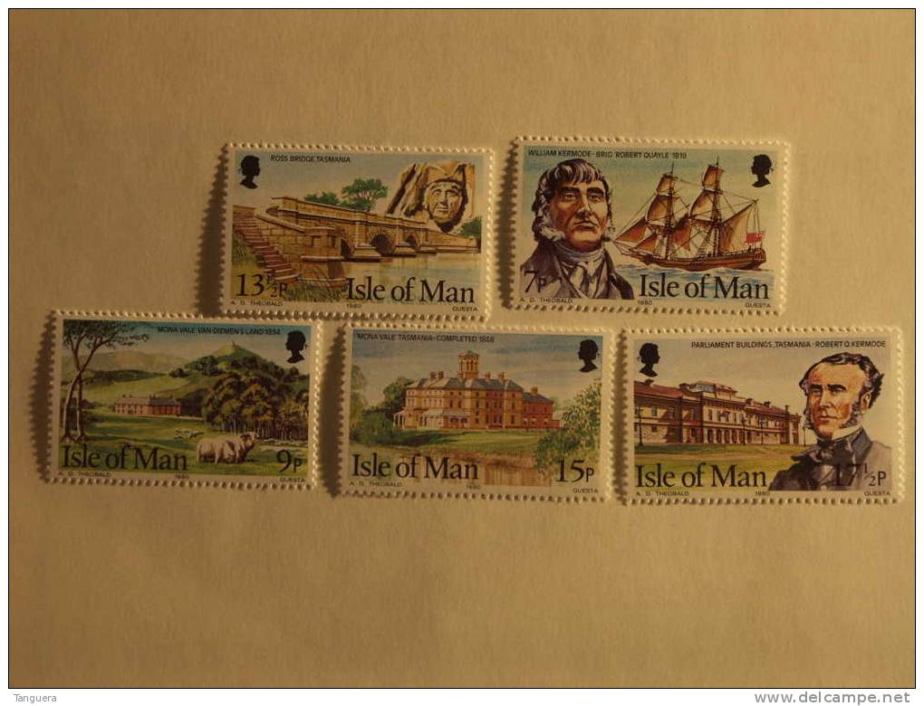 Groot Brittanië Grande-Bretagne Great Britain Man 1980 Les Kermode De Tasmanie Yv 170-174 MNH ** - Isle Of Man