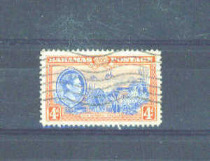 BAHAMAS - 1938 George VI 4d FU - 1859-1963 Crown Colony