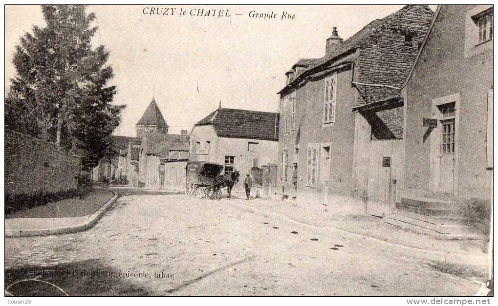 89 CRUZY LE CHATEL - Grande Rue - Cruzy Le Chatel