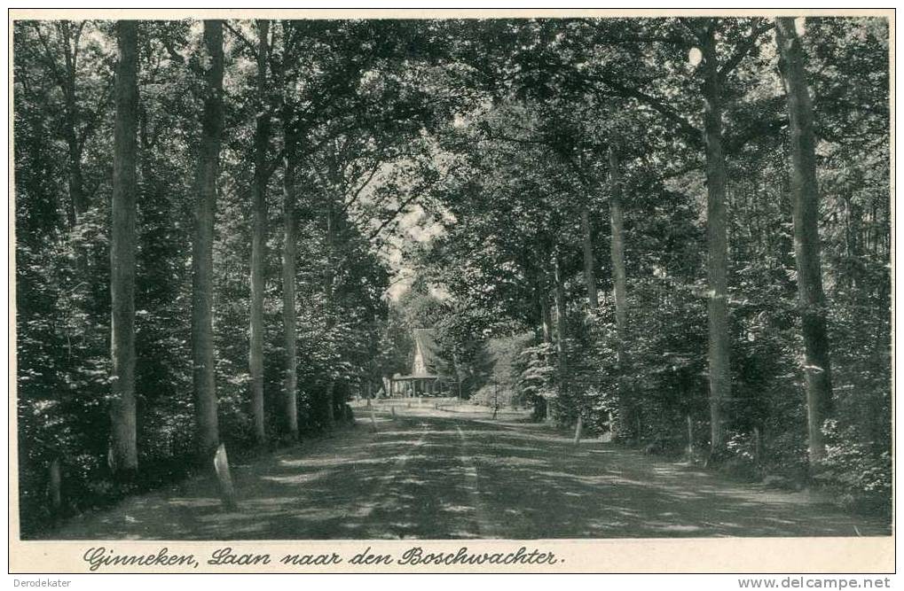 Ginneken, Laan Naar Den Boschwachter. 1940. Stempel Breda .AK. 6. Zegel 1,5 Cent. - Breda