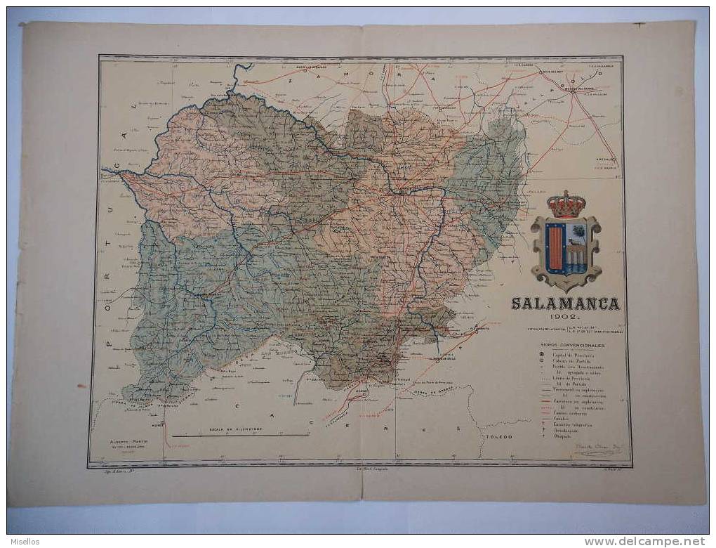 Lote Mapas Castilla Leon : Avila + Burgos + Leon + Palencia + Salamanca + Segovia + Soria + Valladolid Y Zamora - Landkarten