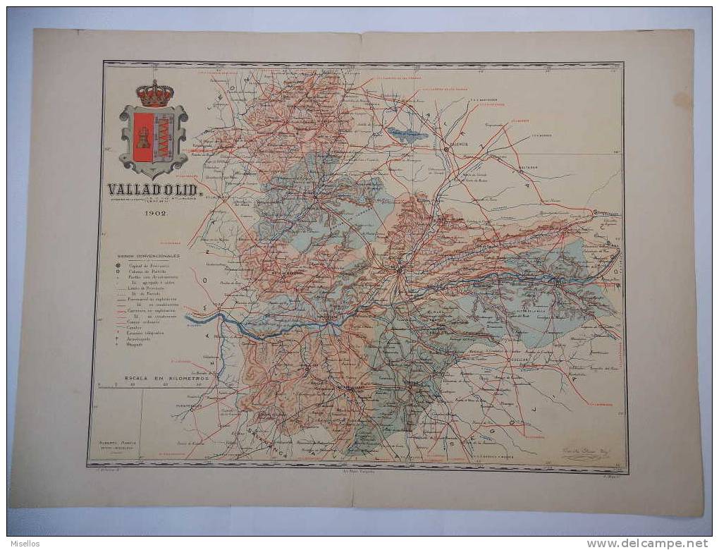 Lote mapas Castilla Leon : Avila + Burgos + Leon + Palencia + Salamanca + Segovia + Soria + Valladolid y Zamora