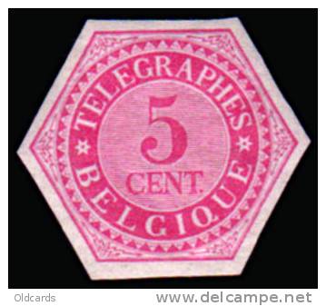 Belgique émissions 1865/1911 TG N°9** , 5c Ocre-rouge NEUF, NON DENTELE. - Autres & Non Classés