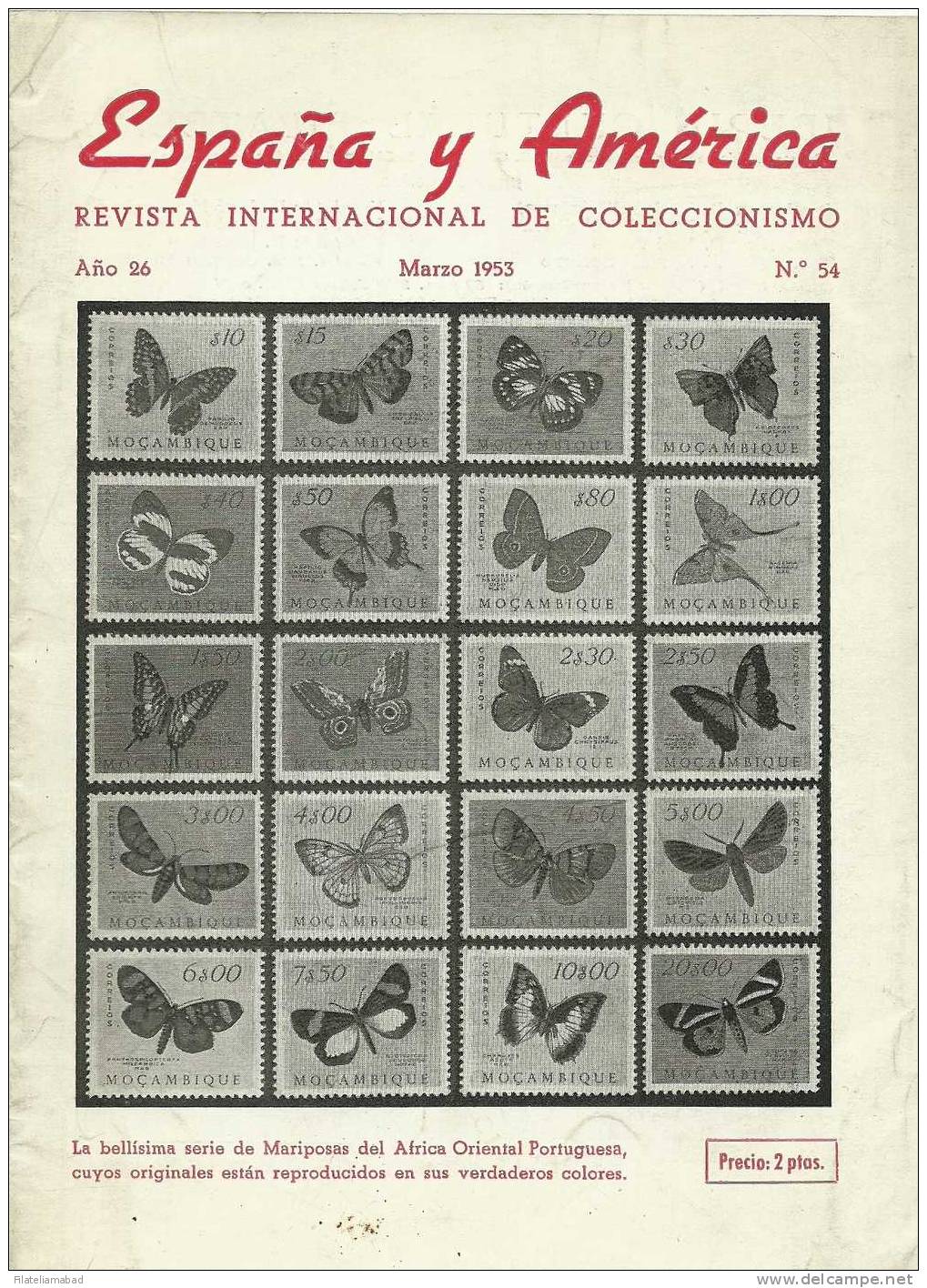 ESPAÑA Y AMERICA- REVISTA INTERNACIONAL DE COLECCIONIMSMO MARZO 1953 - Andere & Zonder Classificatie