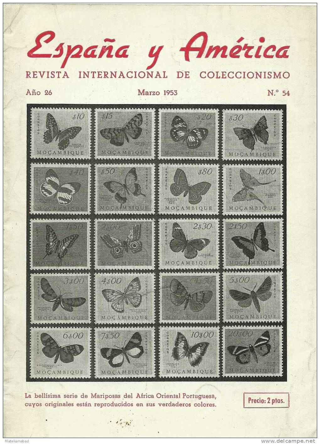 ESPAÑA Y AMERICA- REVISTA INTERNACIONAL DE COLECCIONIMSMO MARZO 1953 - Otros & Sin Clasificación