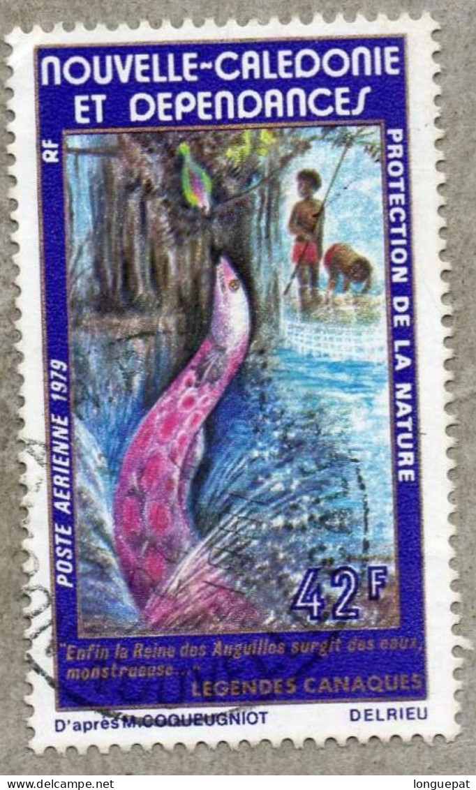 NOUVELLE-CALEDONIE  :  Protection De La Nature : Légende Canaque (Enfin La Reine Des Anguilles Surgit Des Eaux, ...) - Used Stamps