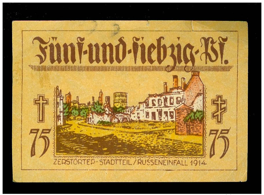 Notgeld - Noodgeld  :   Neidenburg -  Russeneinfall  1914 - [11] Emisiones Locales