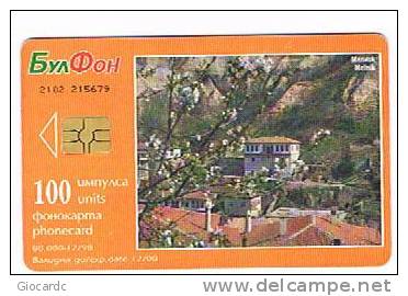 BULGARIA - CHIP BULFON - 1998 MELNIK  - USATA (USED)  - RIF. 7358 - Bulgarie