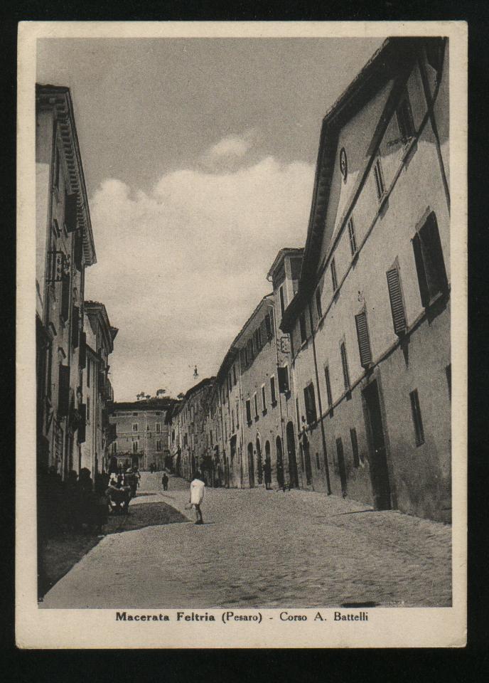 4797-MACERATA FELTRIA(PESARO)-CORSO BATTELLI-ANIMATA-1940-FG - Pesaro