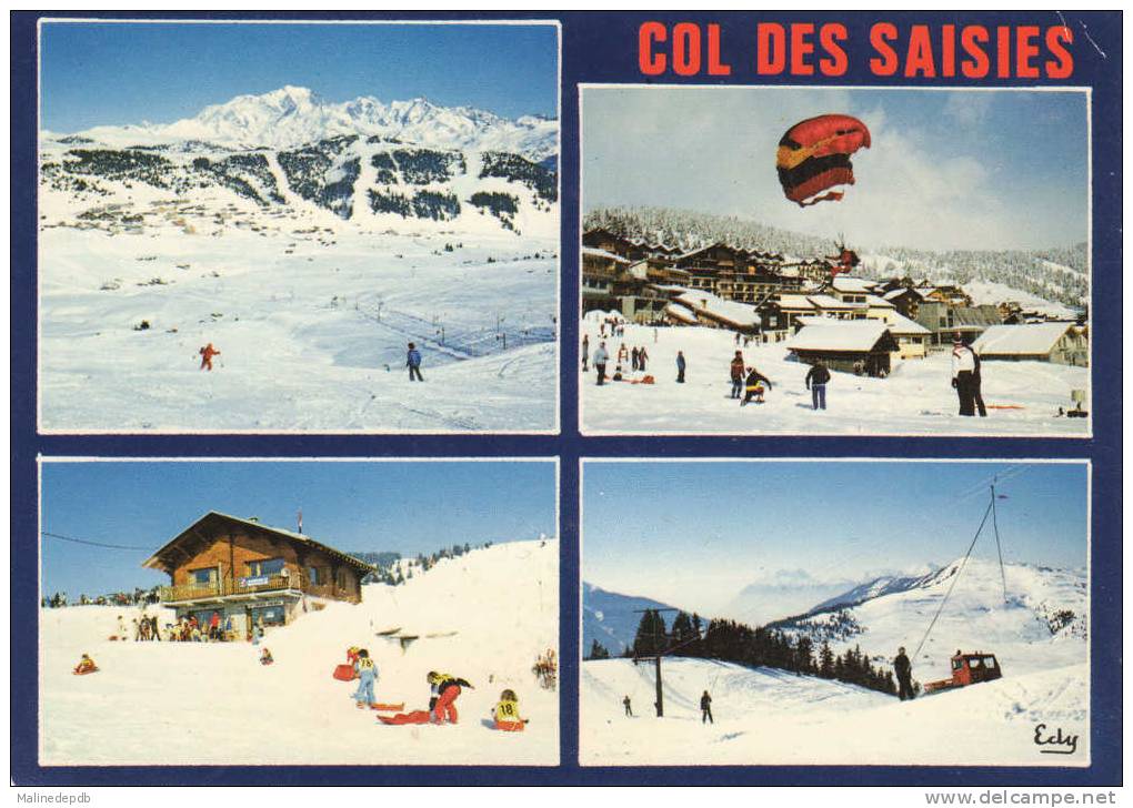 CP  -   COL DES SAISIES ( SAVOIE) - MULTIVUE - Autres & Non Classés