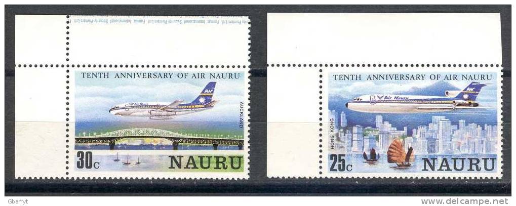 Nauru Scott # 210 - 213 MNH VF Complete Airplane (G 33 ) - Nauru