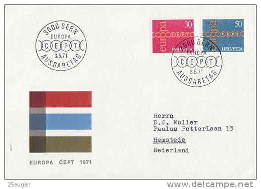 SWITZERLAND  1971  EUROPA CEPT FDC - 1971