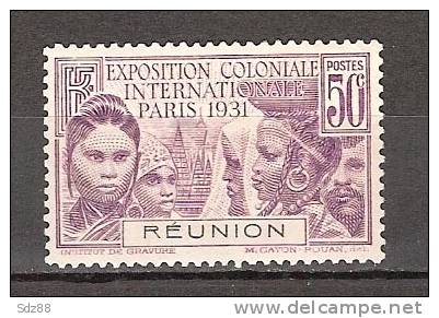 Réunion  1931   YT 120 * Exposition Coloniale De Paris Coiffes Africaines - Autres & Non Classés