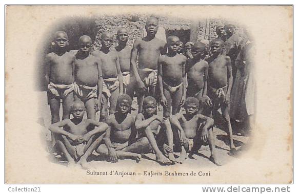 COMORES ... SULTANAT D ANJOUAN ... ENFANTS BUSHMEN DE CONI - Comoros