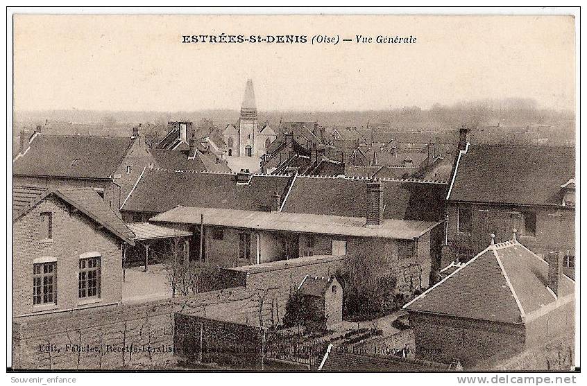 CPA Estrees Saint Denis St  Vue Générale Oise 60 - Estrees Saint Denis